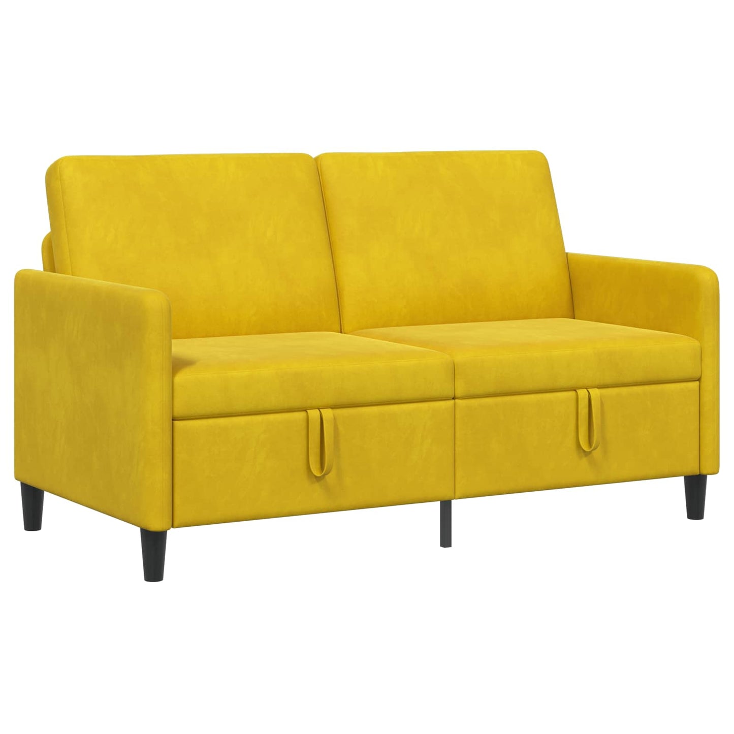 Divano con Storage Giallo 152 x 78 x 87 cm Poliestere