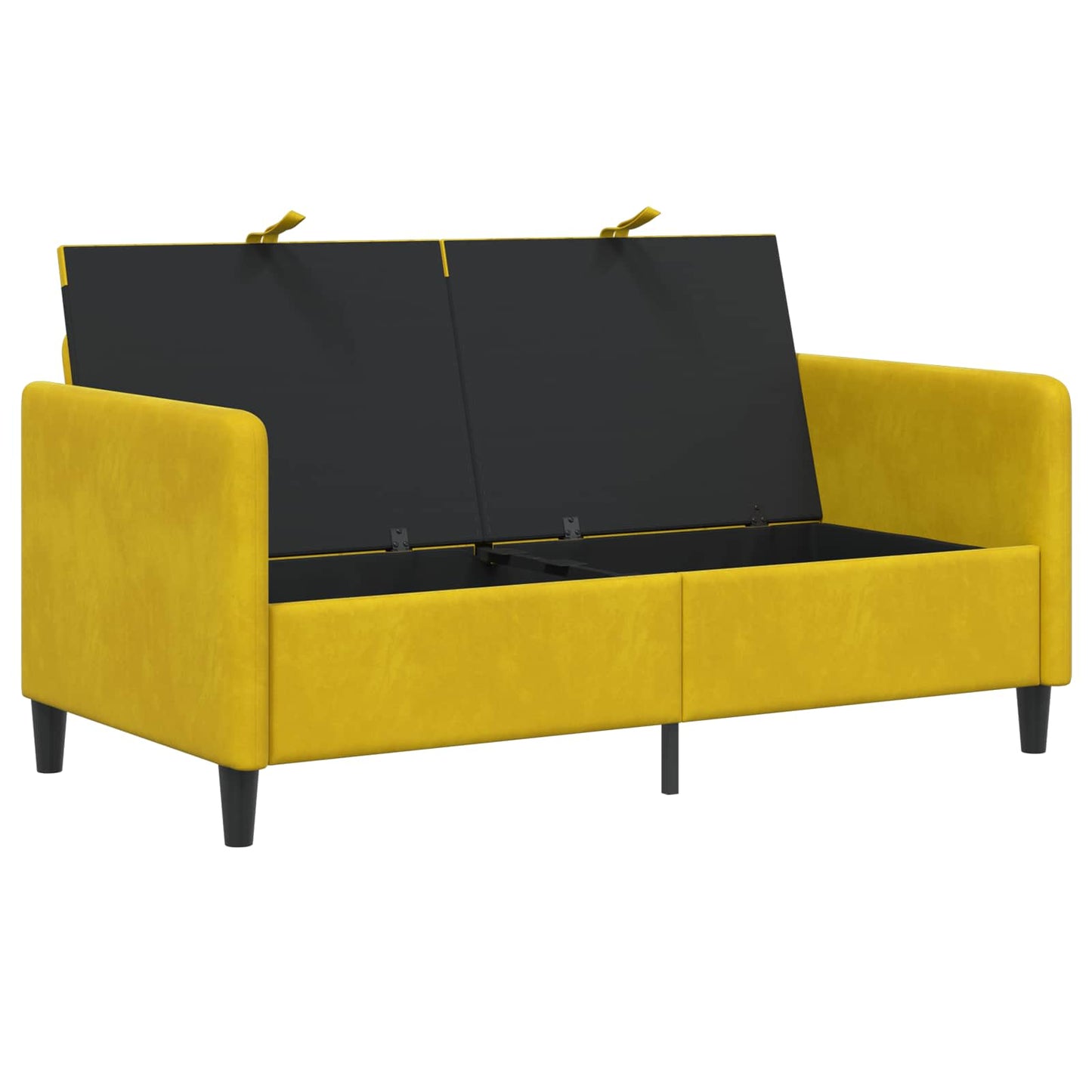 Divano con Storage Giallo 152 x 78 x 87 cm Poliestere | homemem39