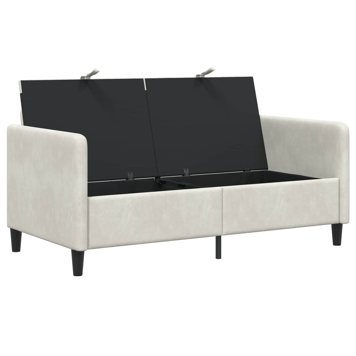 Divano con Storage Crema 152 x 78 x 87 cm Poliestere | homemem39