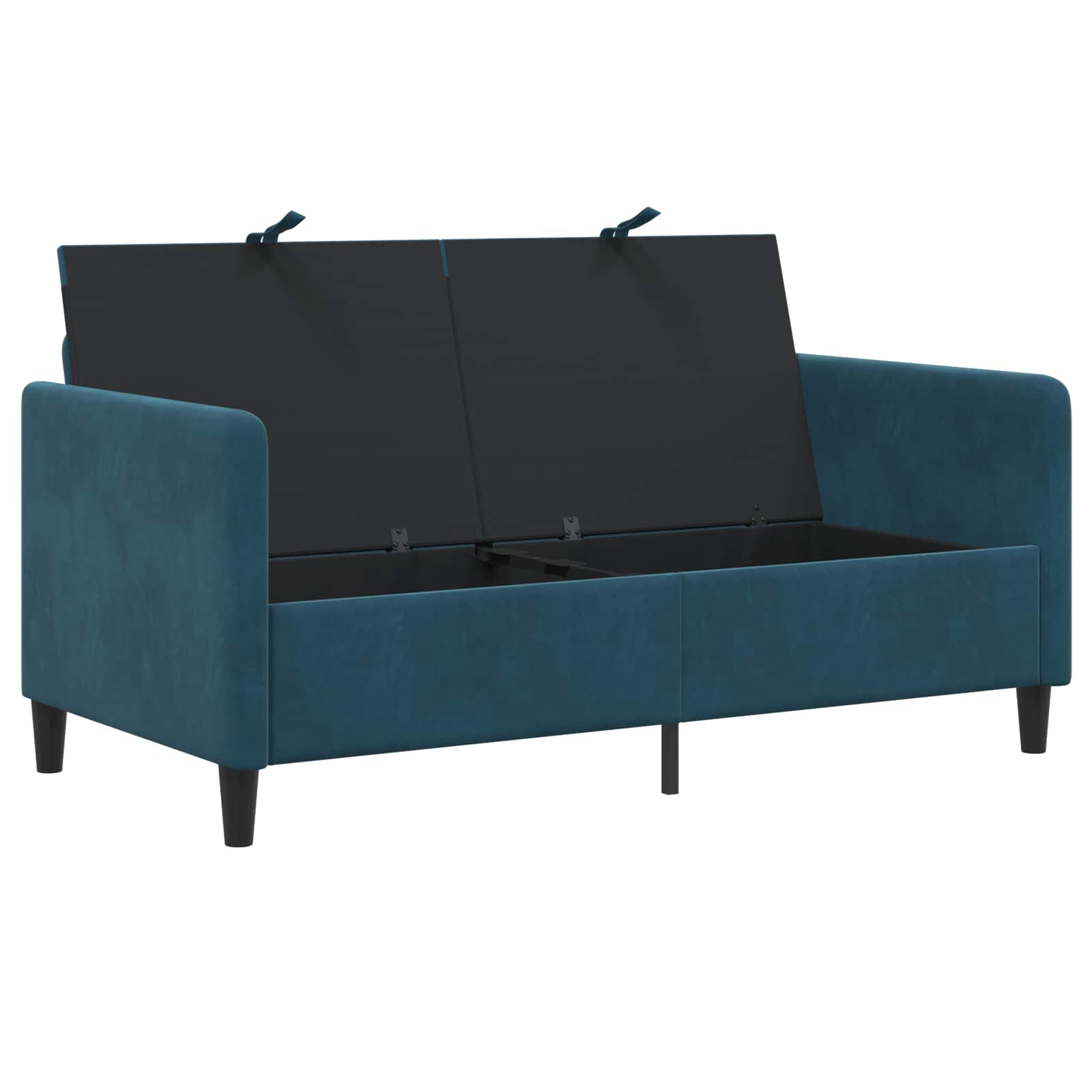 Divano con Storage Blu 152 x 78 x 87 cm Poliestere | homemem39