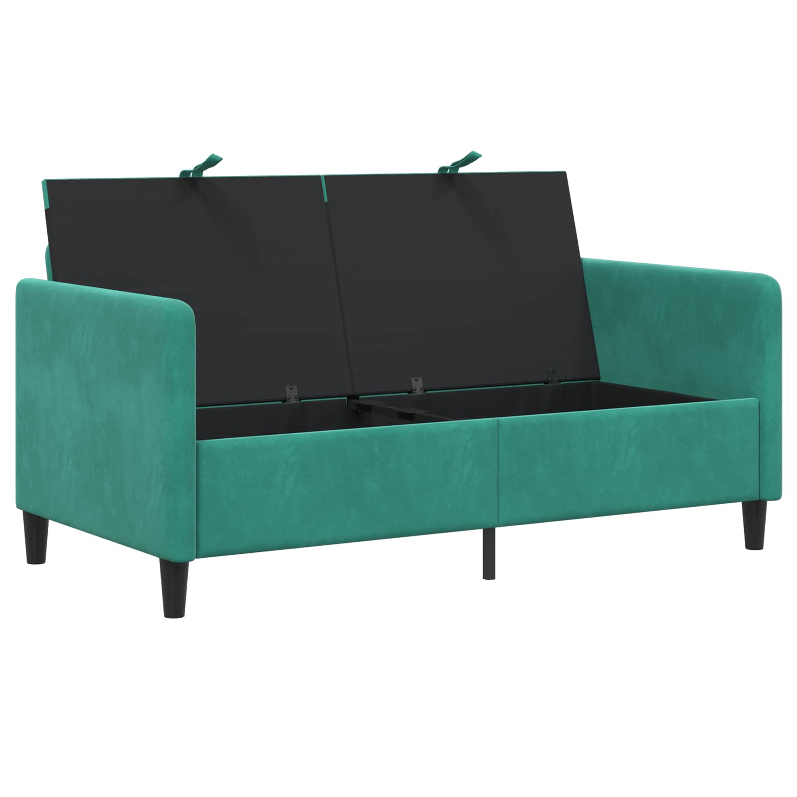 Divano con Storage Turchese 152 x 78 x 87 cm Poliestere | homemem39