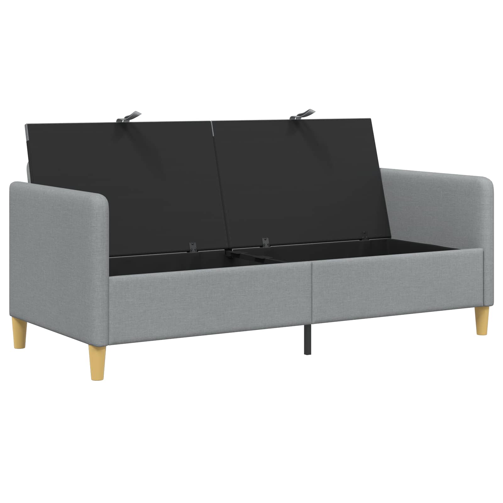 Divano con Storage Grigio Chiaro 172 x 78 x 87 cm Poliestere | homemem39