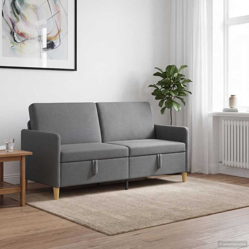 Divano con Storage Grigio Scuro 172 x 78 x 87 cm Poliestere | homemem39