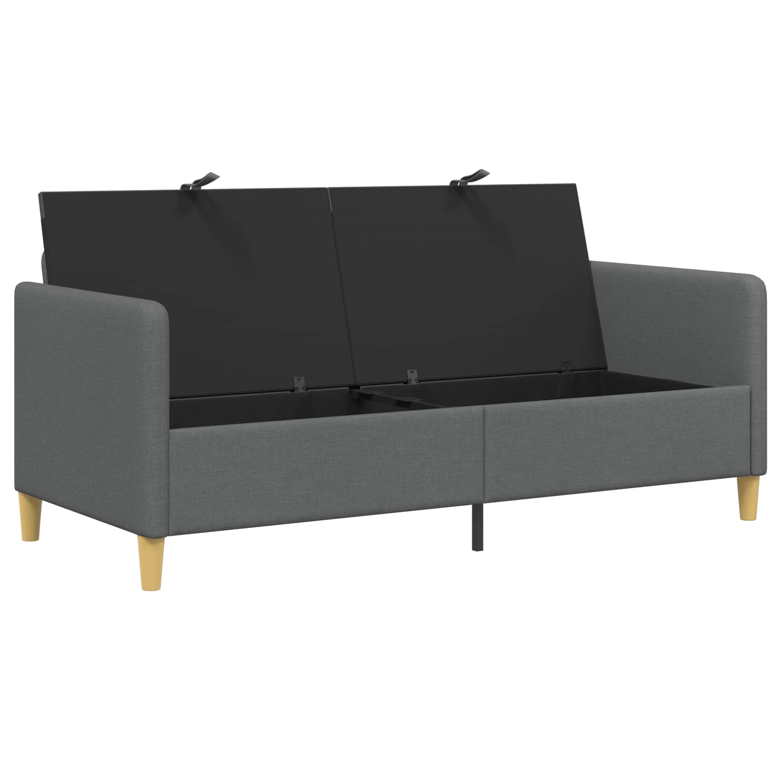 Divano con Storage Grigio Scuro 172 x 78 x 87 cm Poliestere | homemem39