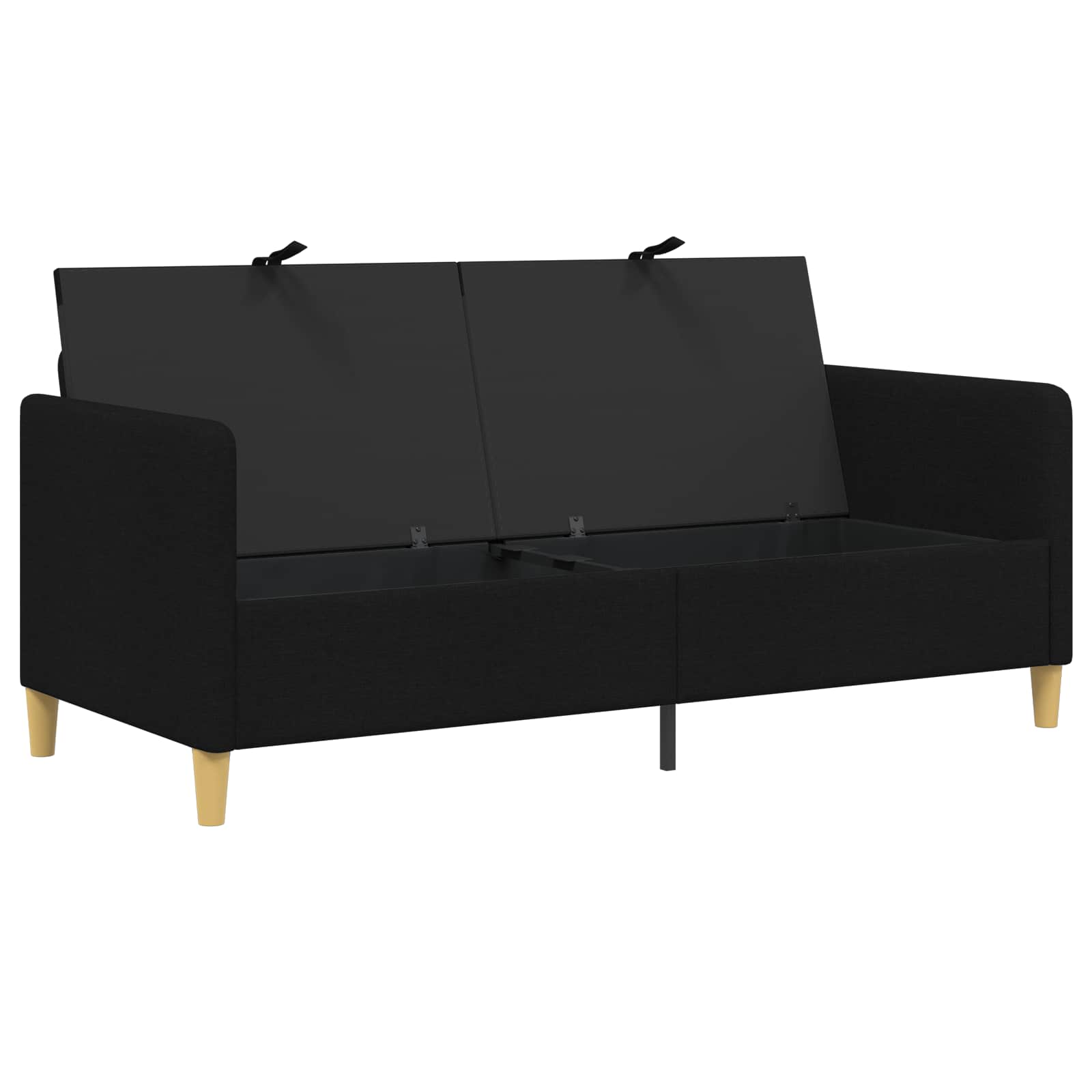 Divano con Storage Nero 172 x 78 x 87 cm Poliestere | homemem39