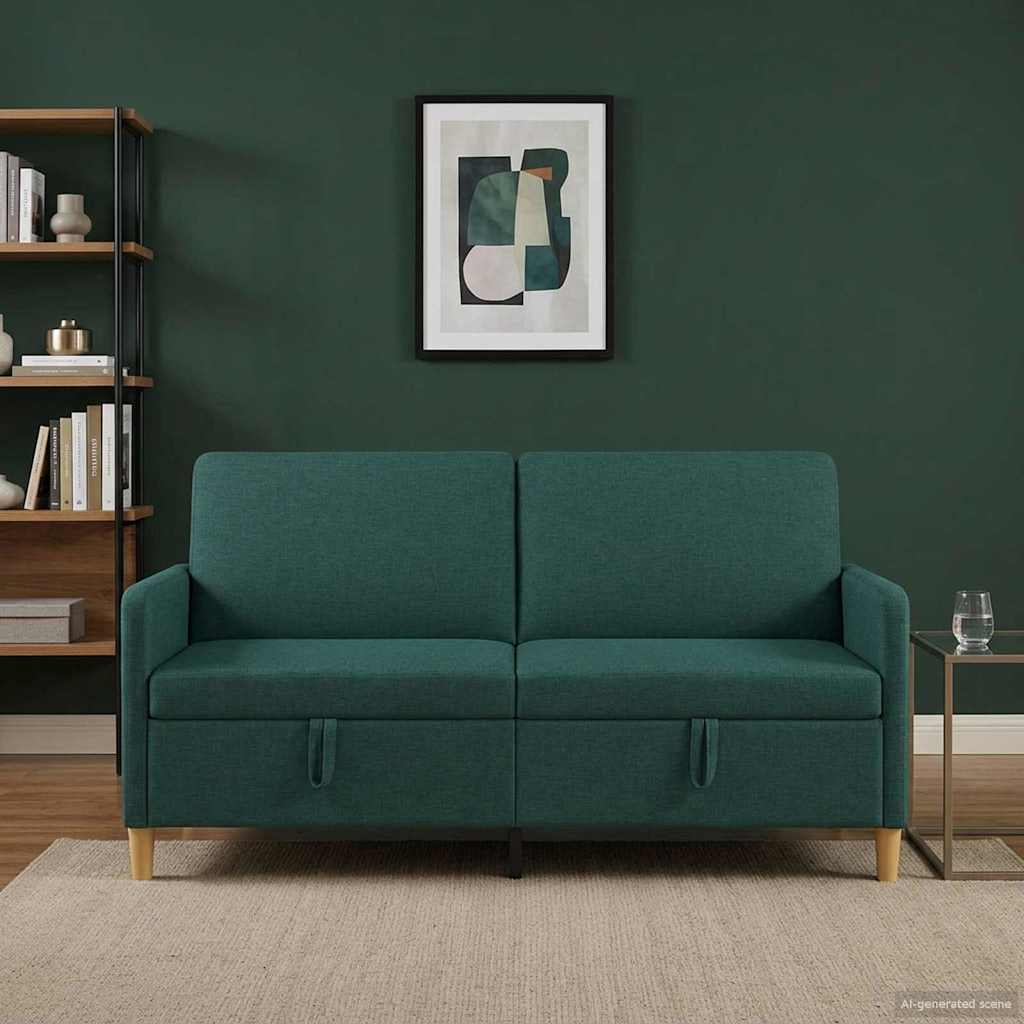 Divano con Storage Verde Scuro 172 x 78 x 87 cm Poliestere | homemem39