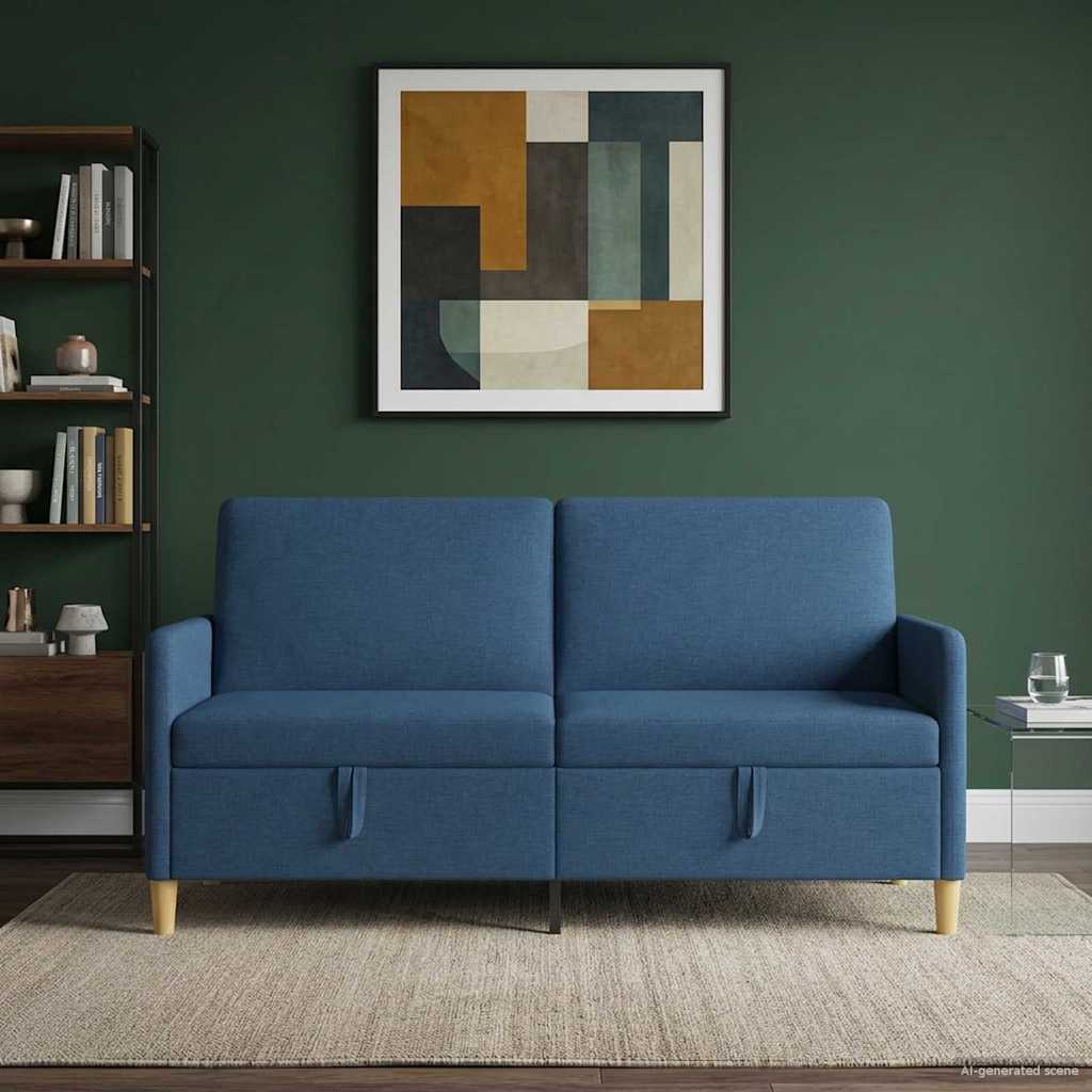 Divano con Storage Blu 172 x 78 x 87 cm Poliestere | homemem39