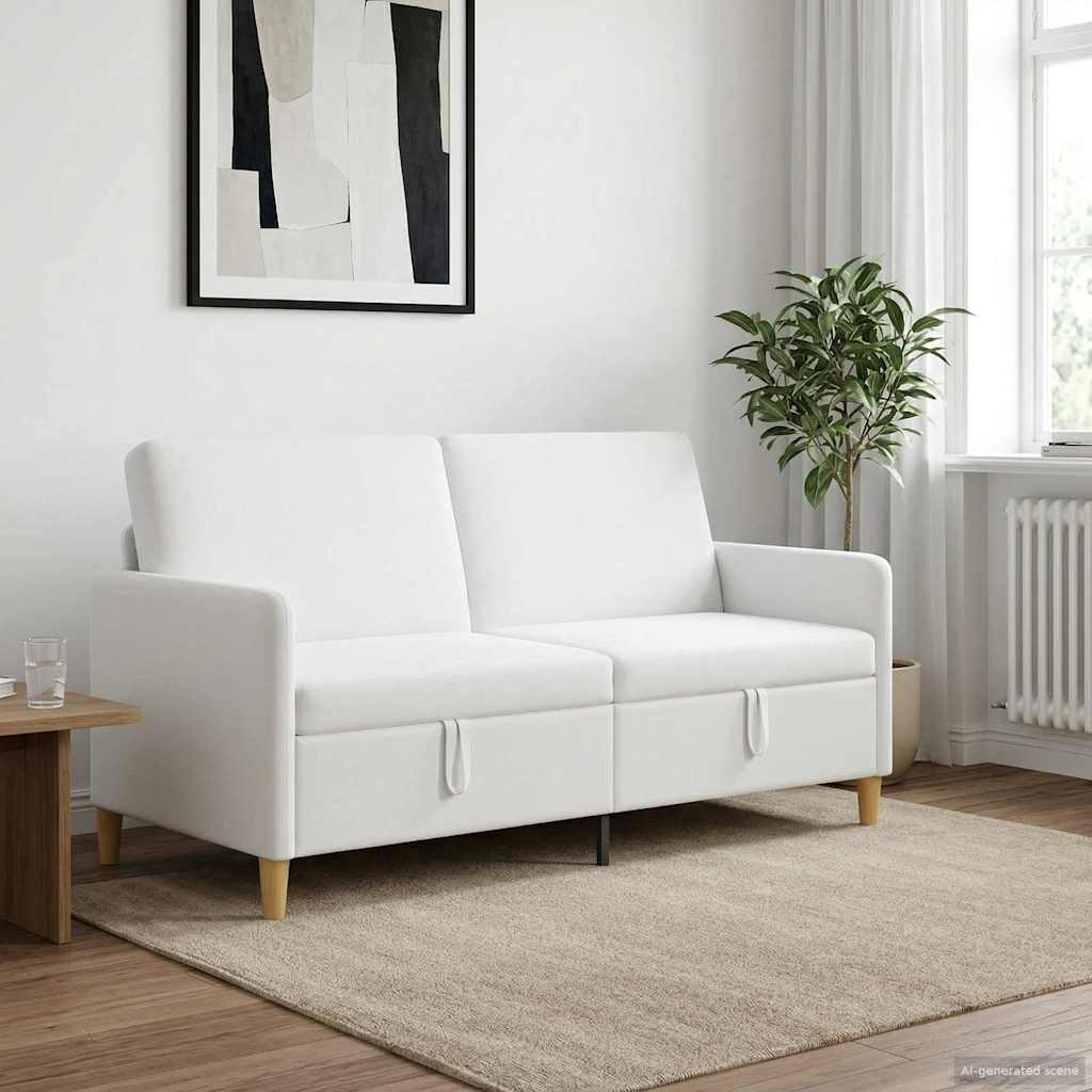 Divano con Storage Bianco 172 x 78 x 87 cm Poliestere | homemem39