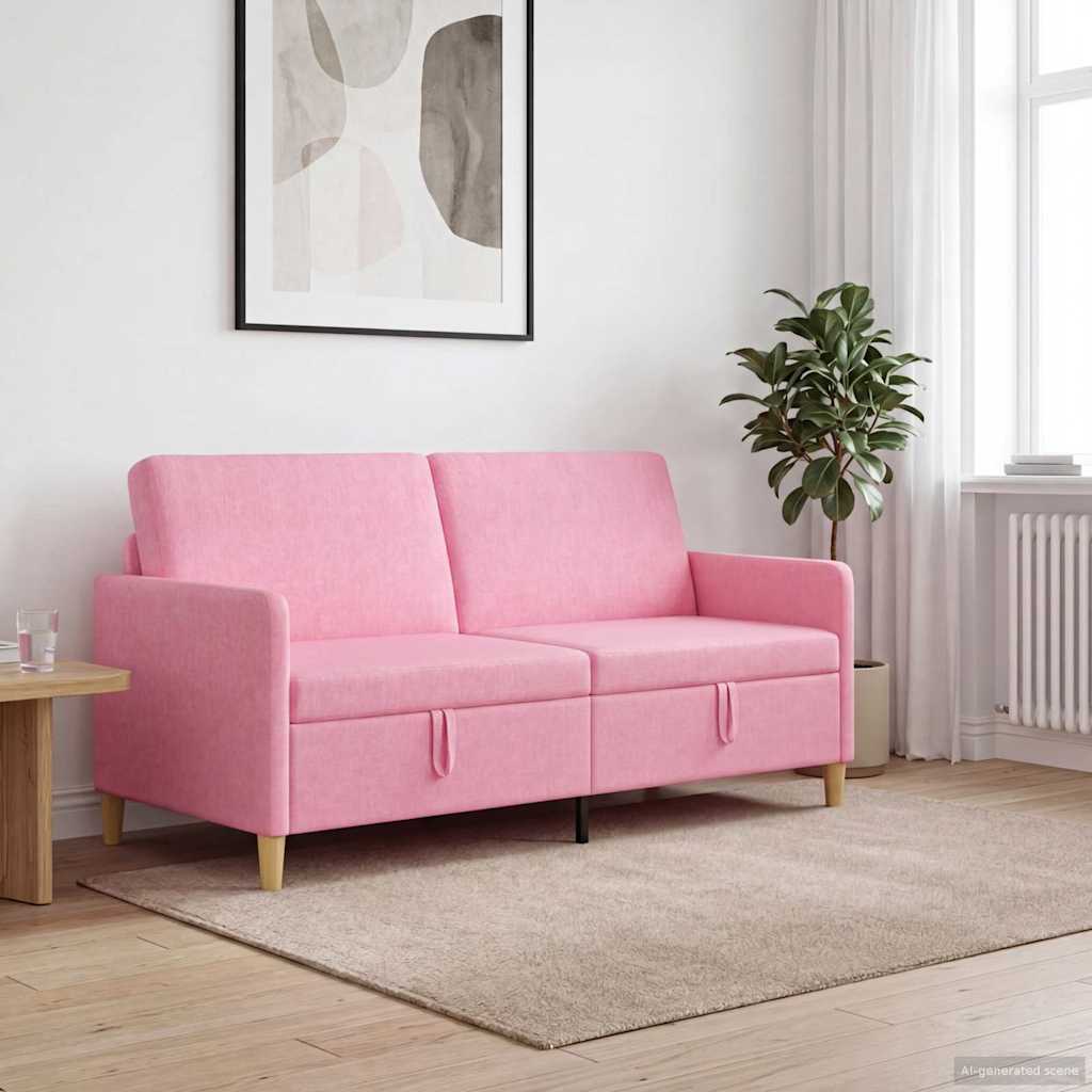 Divano con Storage Rosa 172 x 78 x 87 cm Poliestere | homemem39