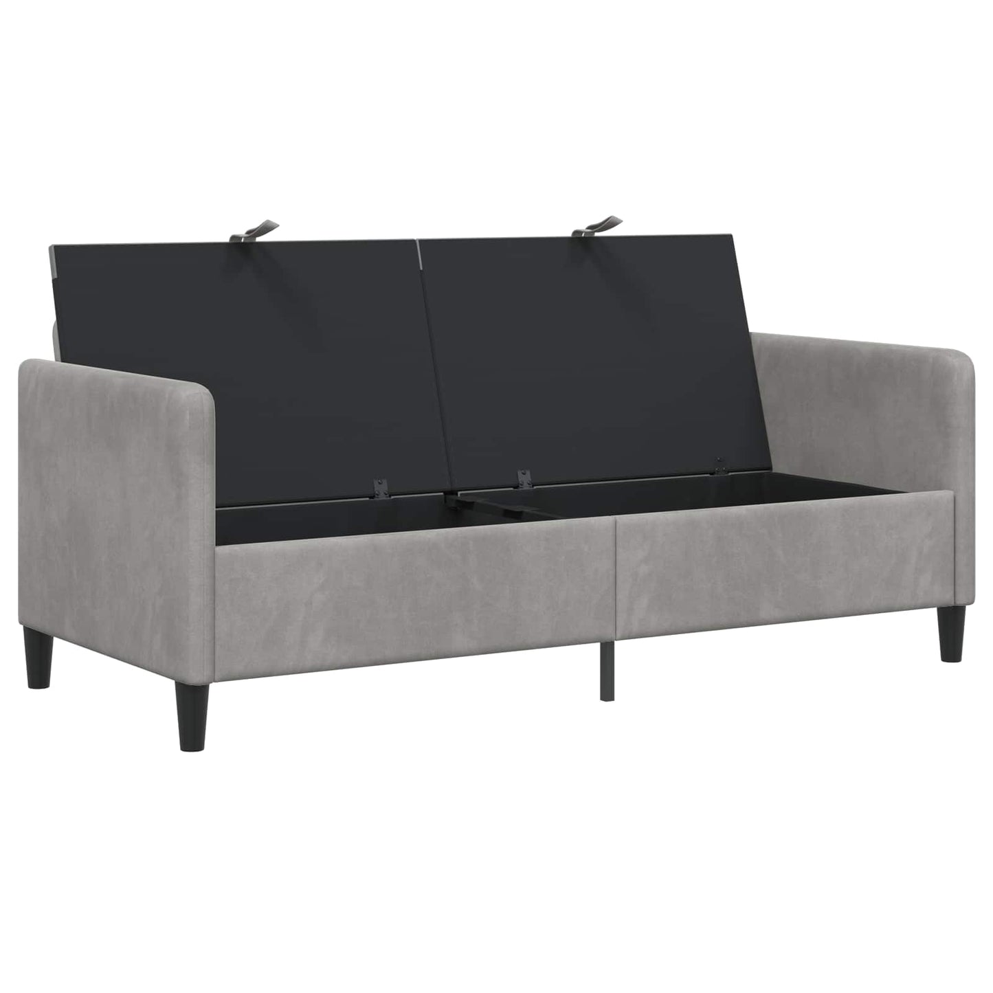 Divano con Storage Grigio Chiaro 172 x 78 x 87 cm Poliestere | homemem39