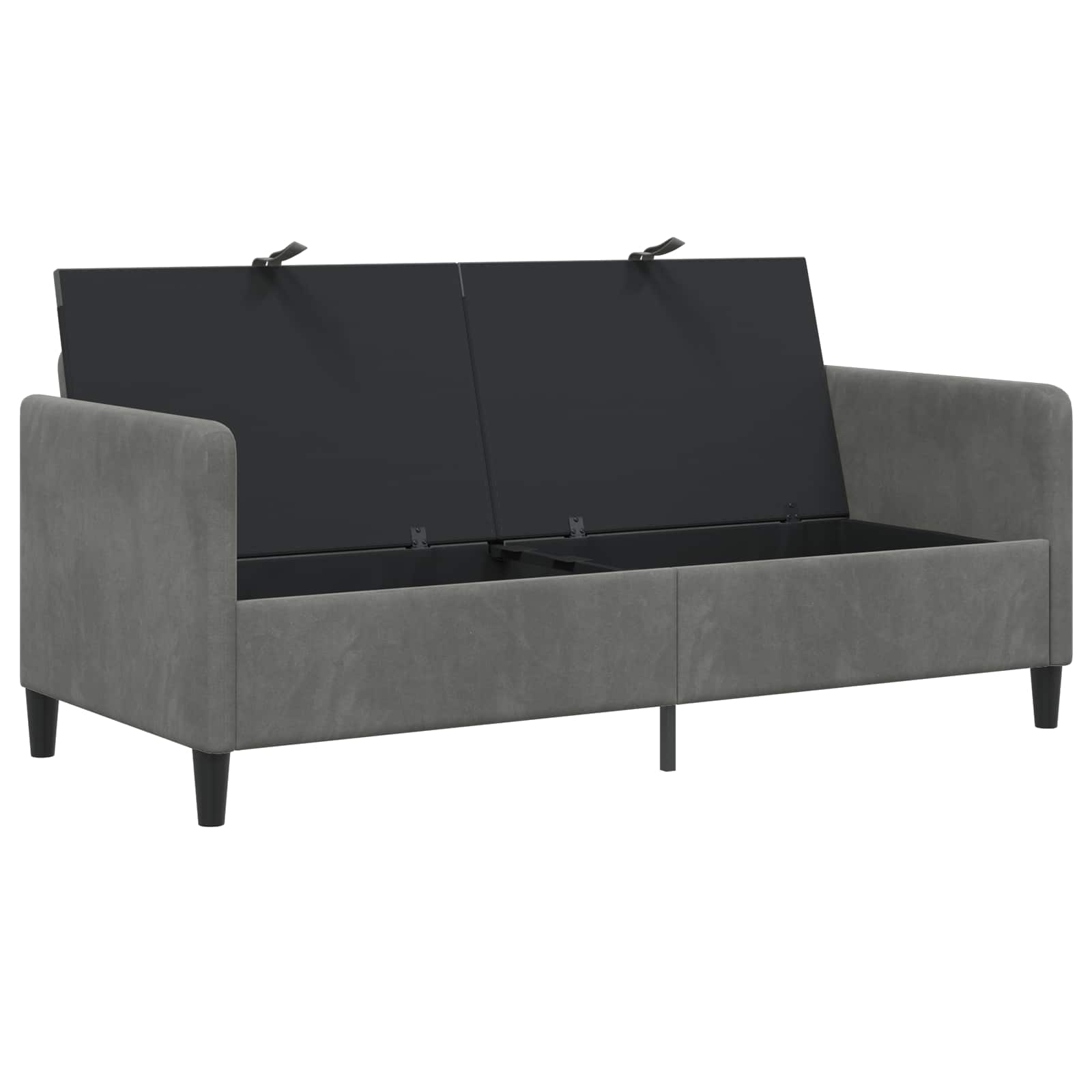 Divano con Storage Grigio Scuro 172 x 78 x 87 cm Poliestere | homemem39