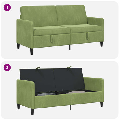 Divano con Storage Verde chiaro 172 x 78 x 87 cm Poliestere | homemem39