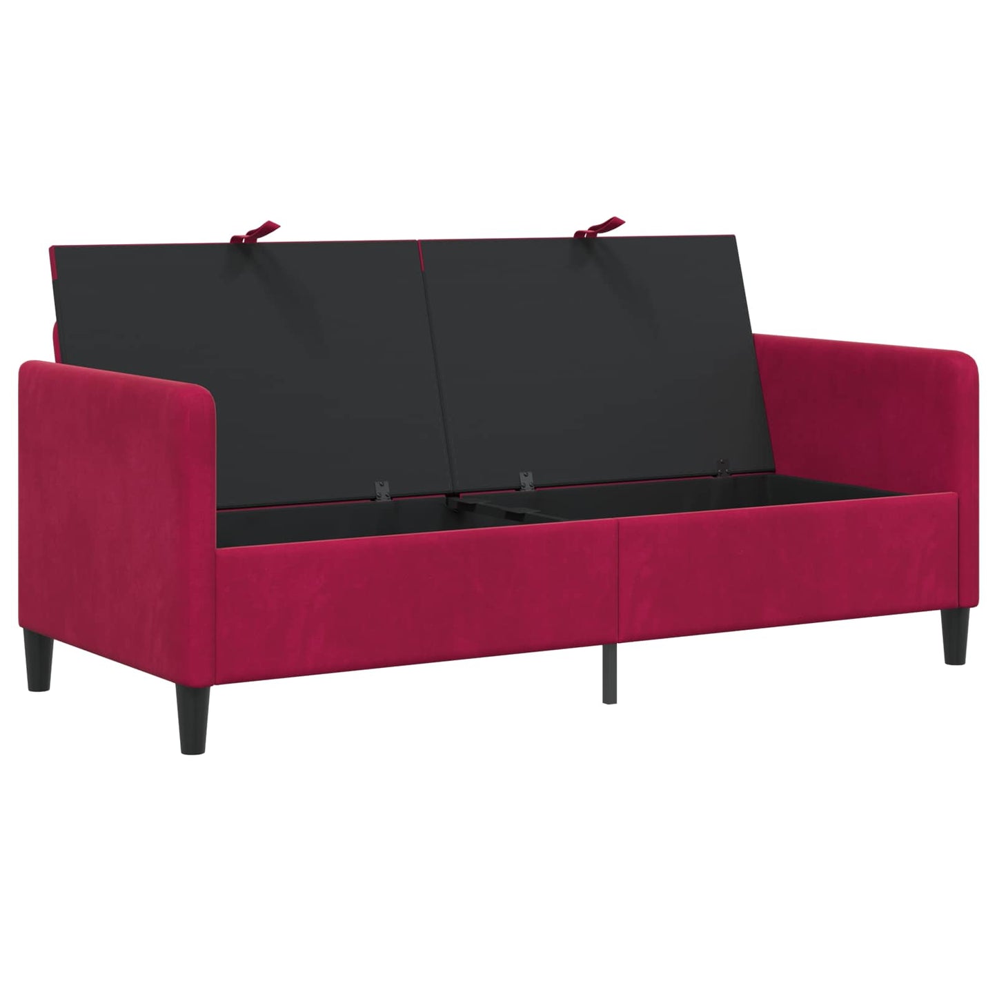 Divano con Storage Rosso Vino 172 x 78 x 87 cm Poliestere | homemem39