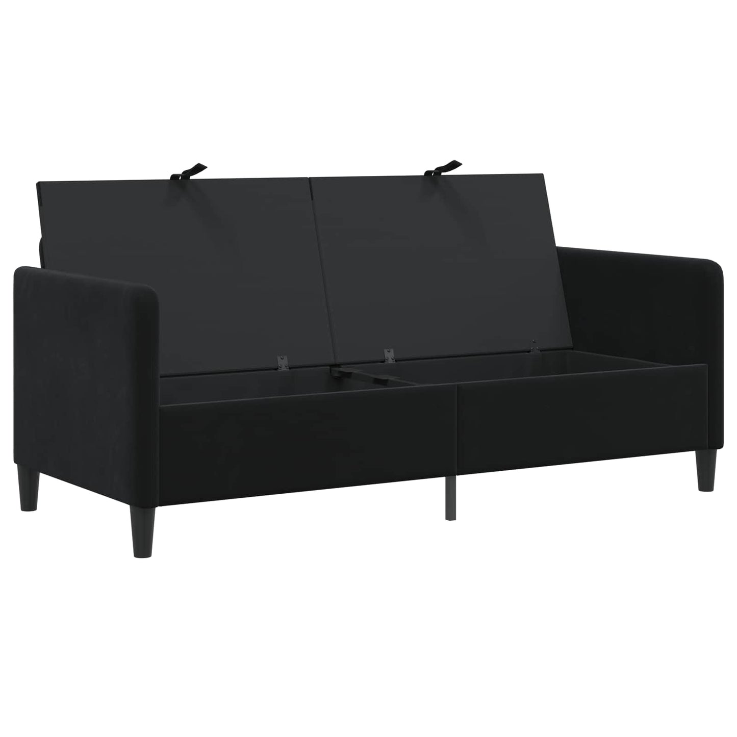 Divano con Storage Nero 172 x 78 x 87 cm Poliestere | homemem39