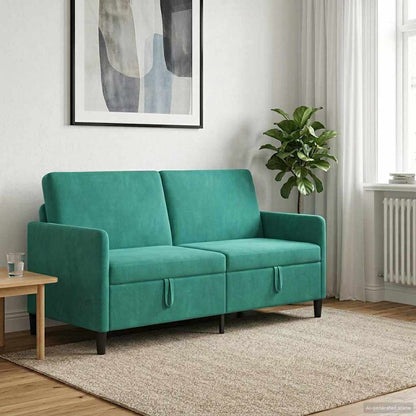Divano con Storage Turchese 172 x 78 x 87 cm Poliestere | homemem39