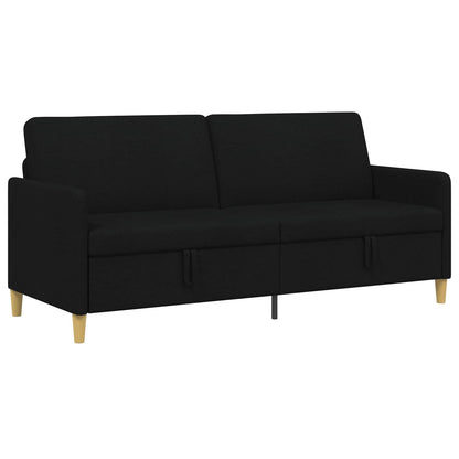 Divano con Storage Nero 192 x 78 x 87 cm Poliestere | homemem39