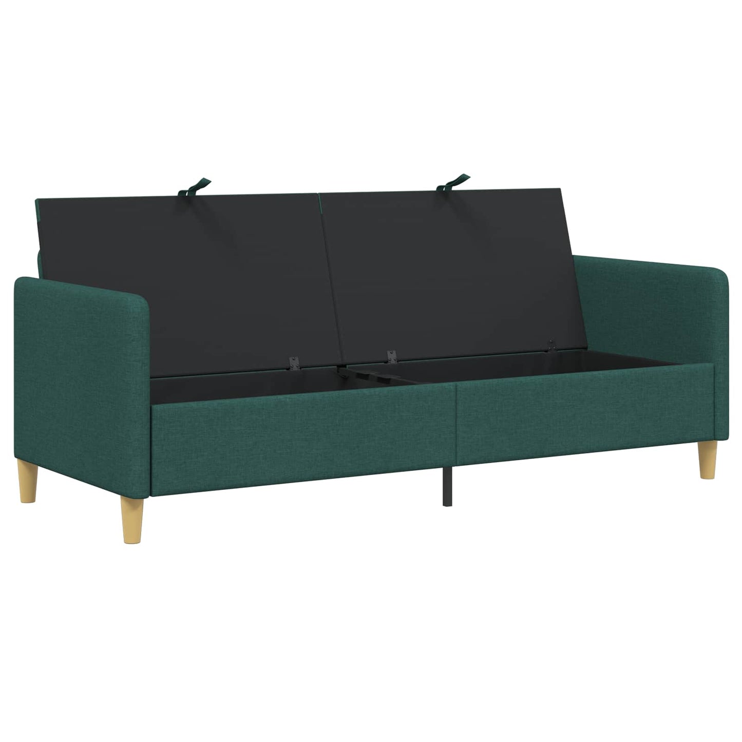 Divano con Storage Verde Scuro 192 x 78 x 87 cm Poliestere | homemem39