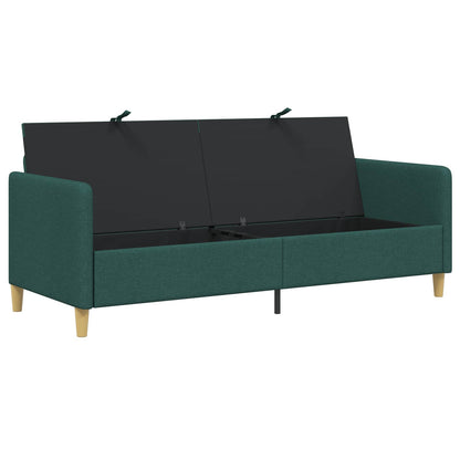 Divano con Storage Verde Scuro 192 x 78 x 87 cm Poliestere | homemem39