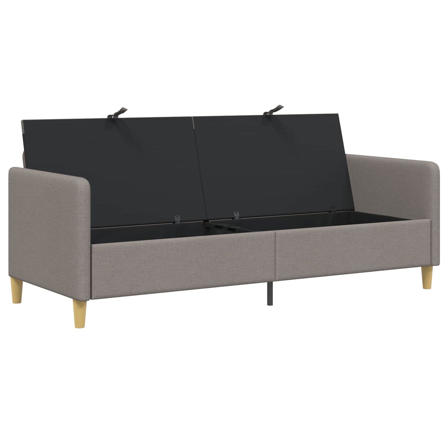Divano con Storage Tortora 192 x 78 x 87 cm Poliestere