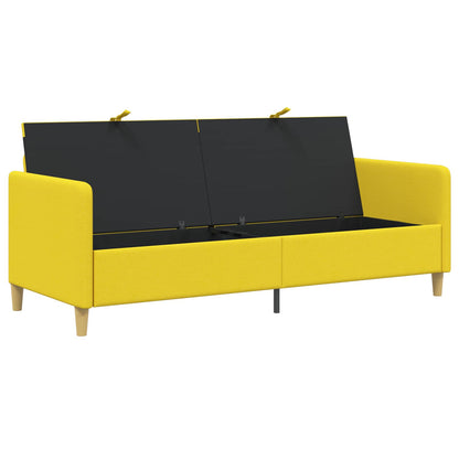 Divano con Storage Giallo Chiaro 192 x 78 x 87 cm Poliestere | homemem39