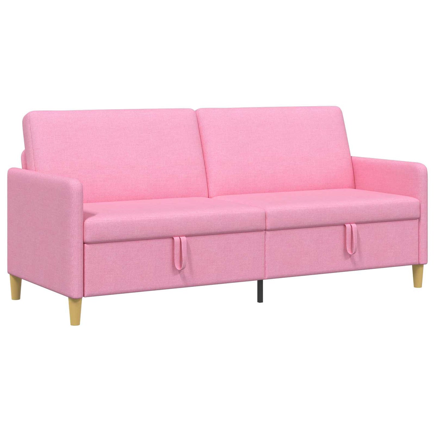 Divano con Storage Rosa 192 x 78 x 87 cm Poliestere