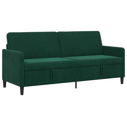 Divano con Storage Verde Scuro 192 x 78 x 87 cm Poliestere | homemem39