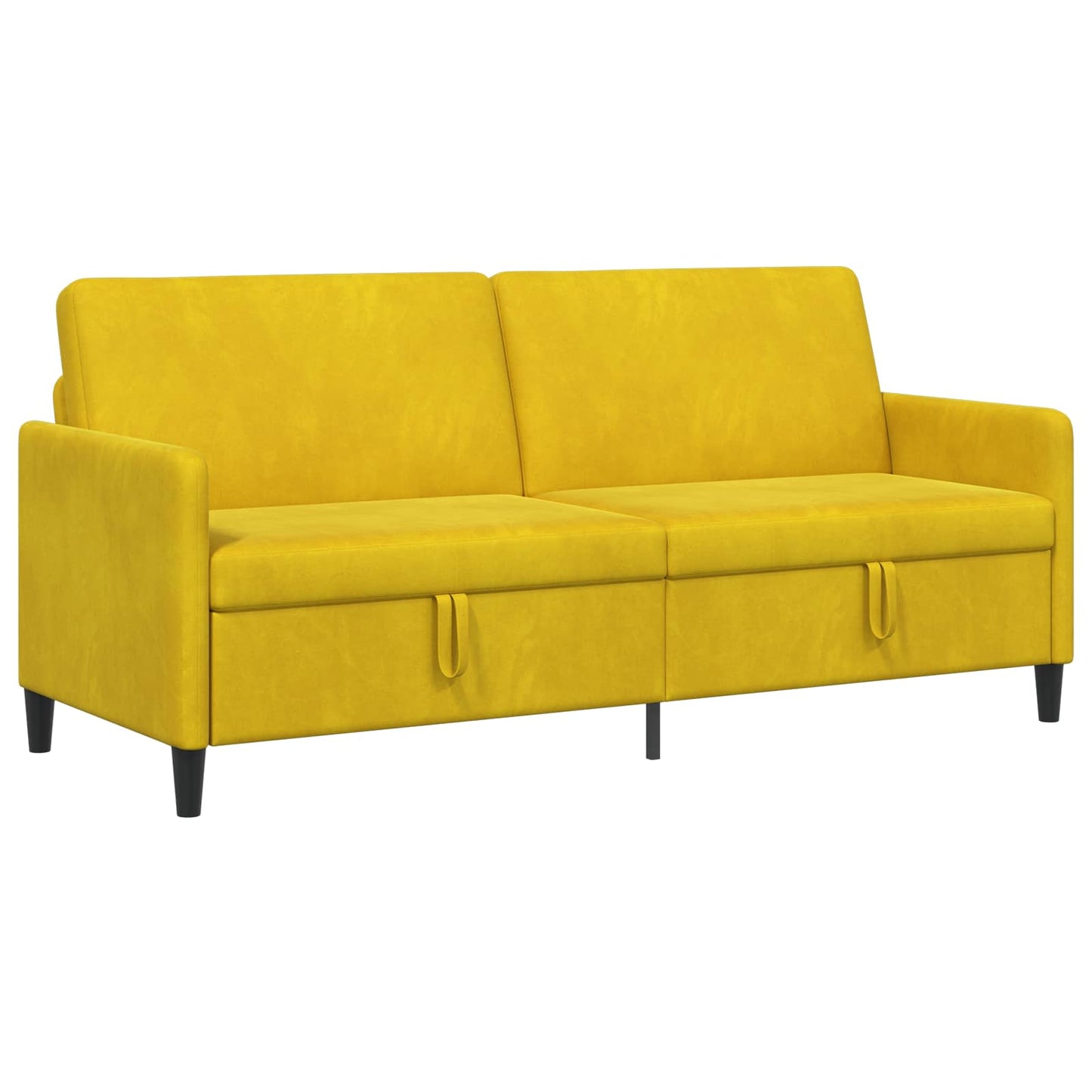 Divano con Storage Giallo 192 x 78 x 87 cm Poliestere | homemem39