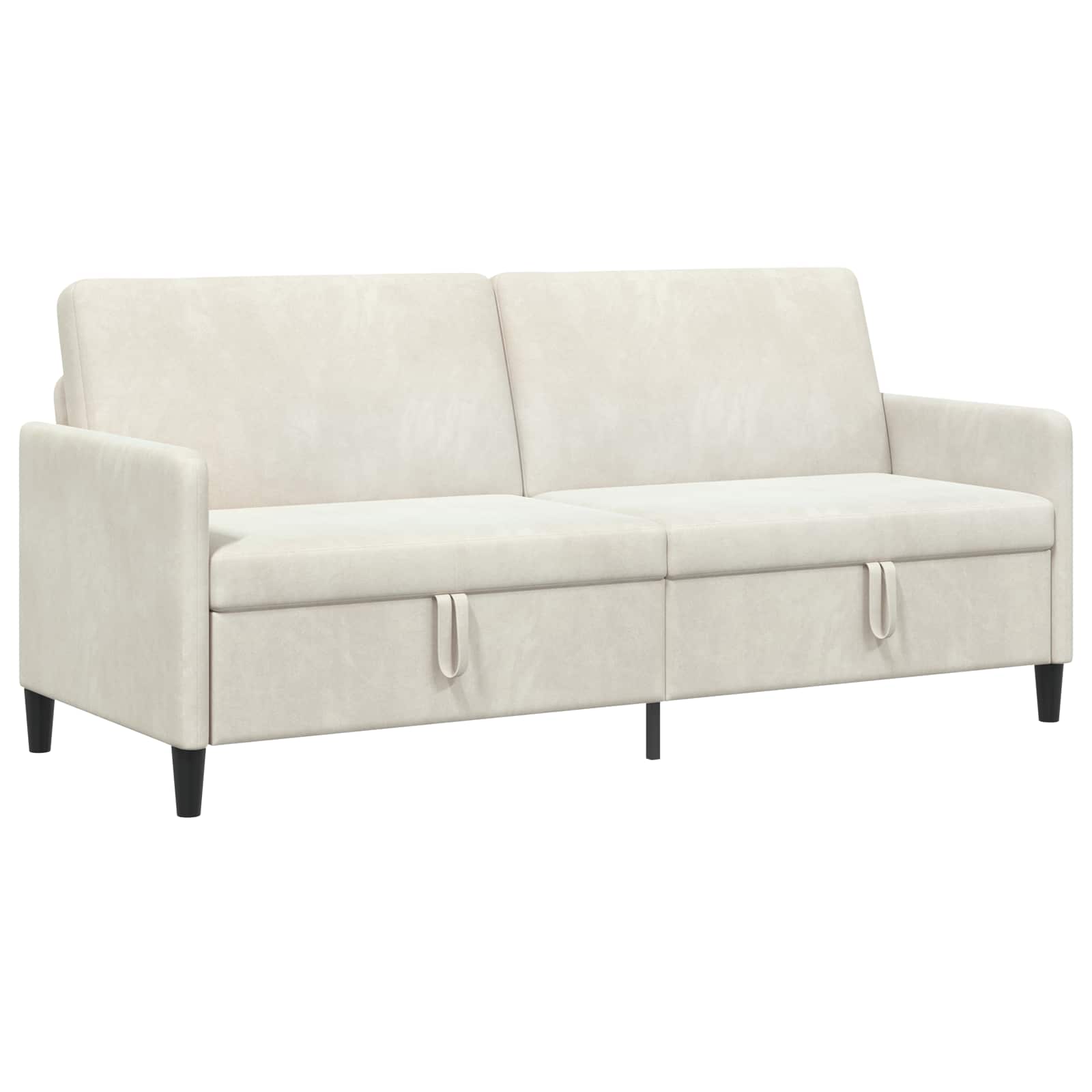 Divano con Storage Crema 192 x 78 x 87 cm Poliestere | homemem39
