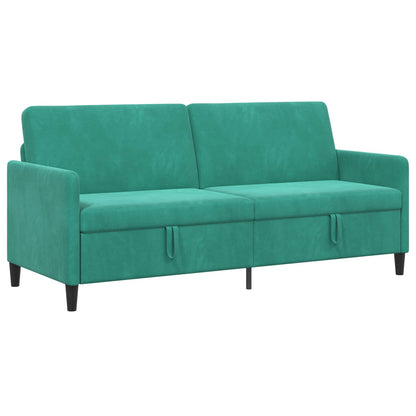Divano con Storage Turchese 192 x 78 x 87 cm Poliestere | homemem39