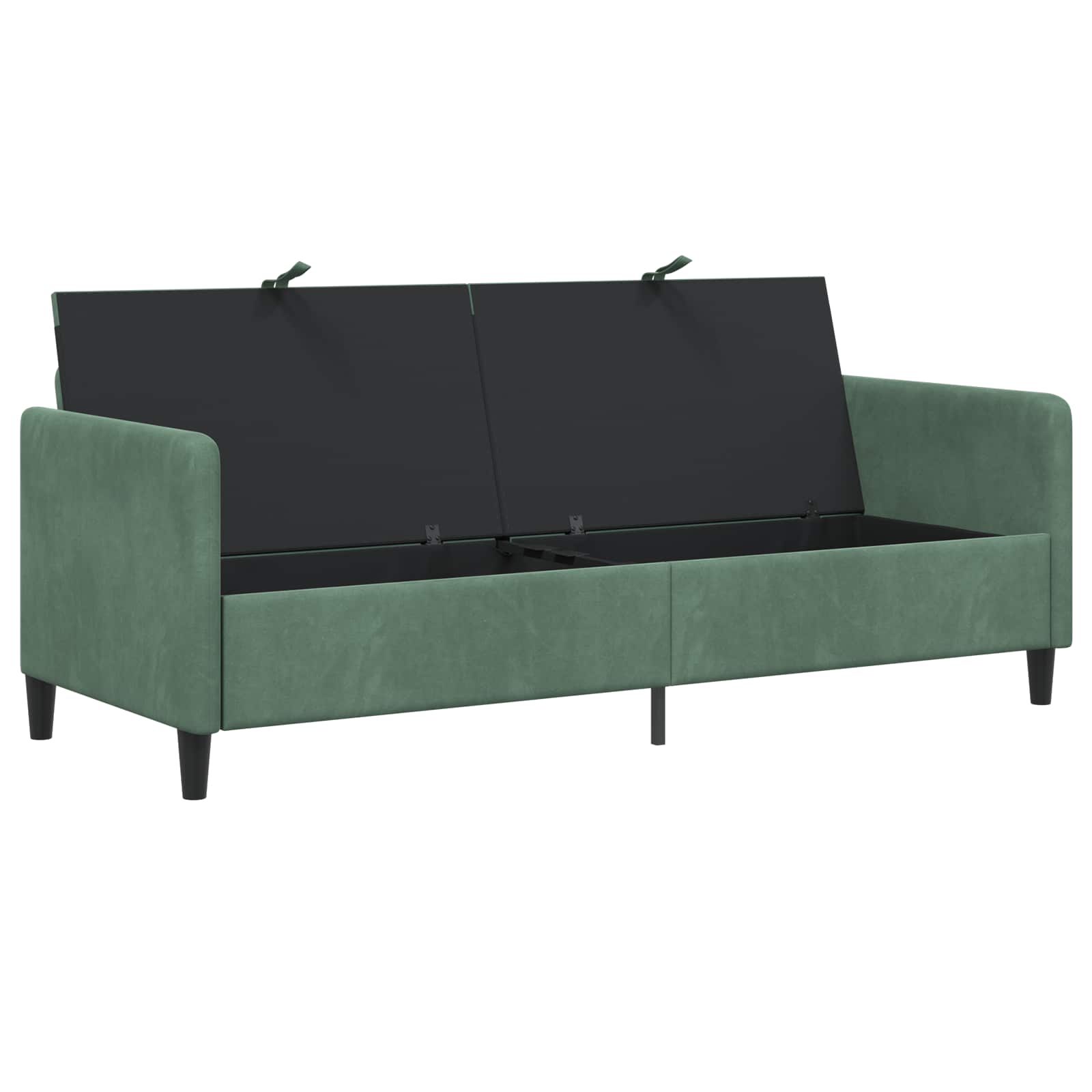 Divano con Storage Verde Mare 192 x 78 x 87 cm Poliestere | homemem39
