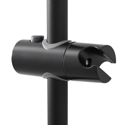 Supporto per Testa di Doccia Nero 71 cm Acciaio Inox | homemem39