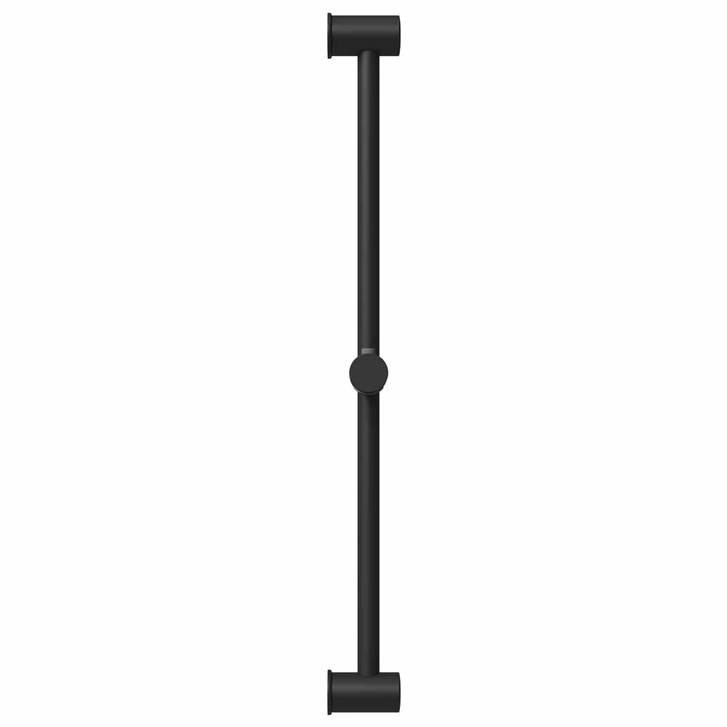 Supporto per Testa di Doccia Nero 71 cm Acciaio Inox