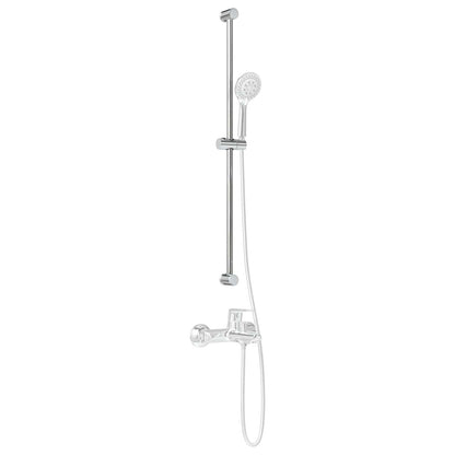 Supporto per Testa di Doccia Cromato 101 cm Acciaio Inox | homemem39