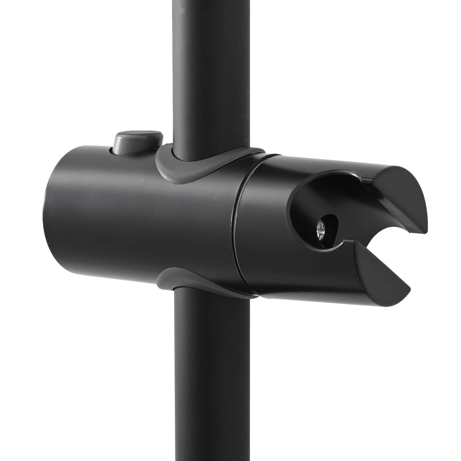 Supporto per Testa di Doccia Nero 101 cm Acciaio Inox | homemem39