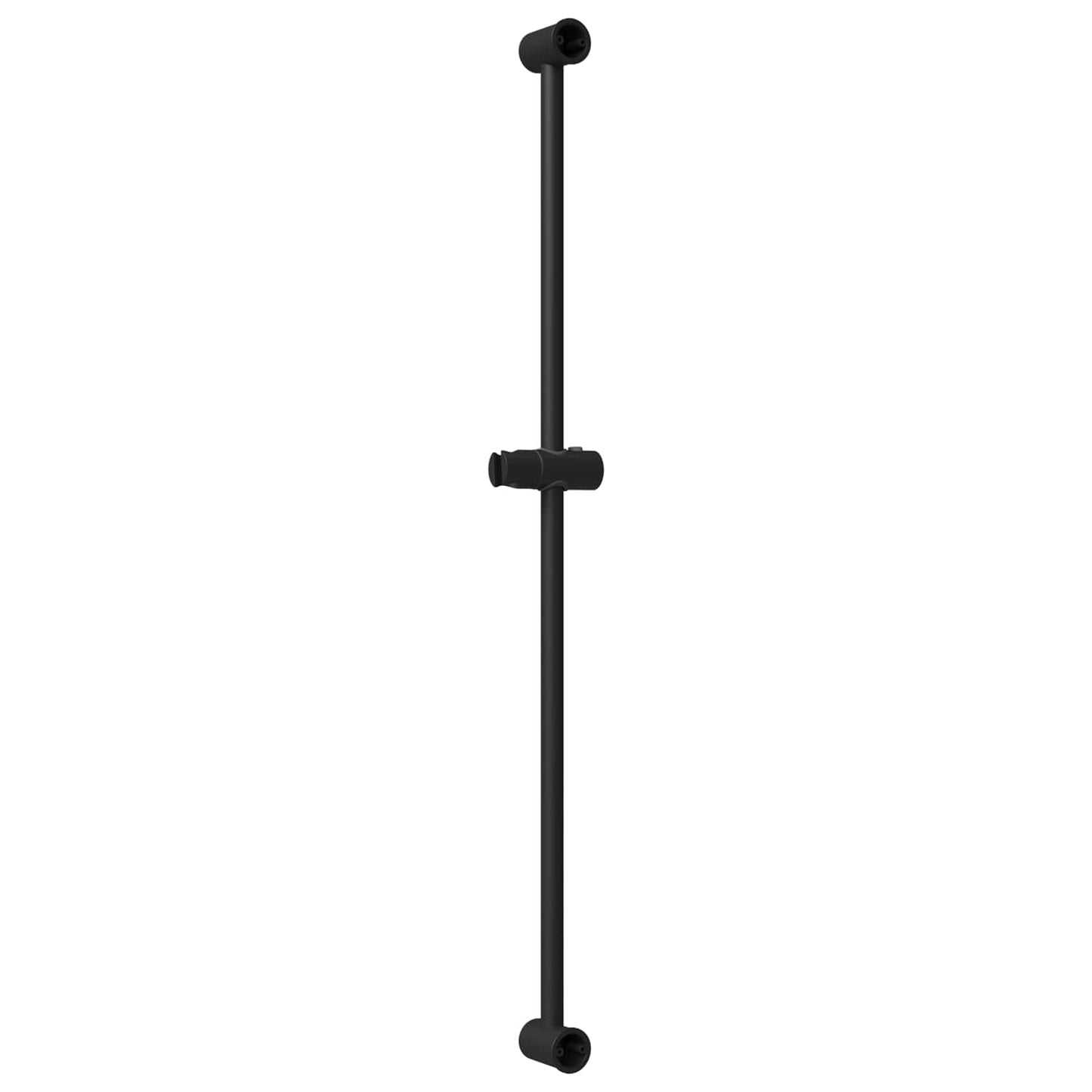 Supporto per Testa di Doccia Nero 101 cm Acciaio Inox