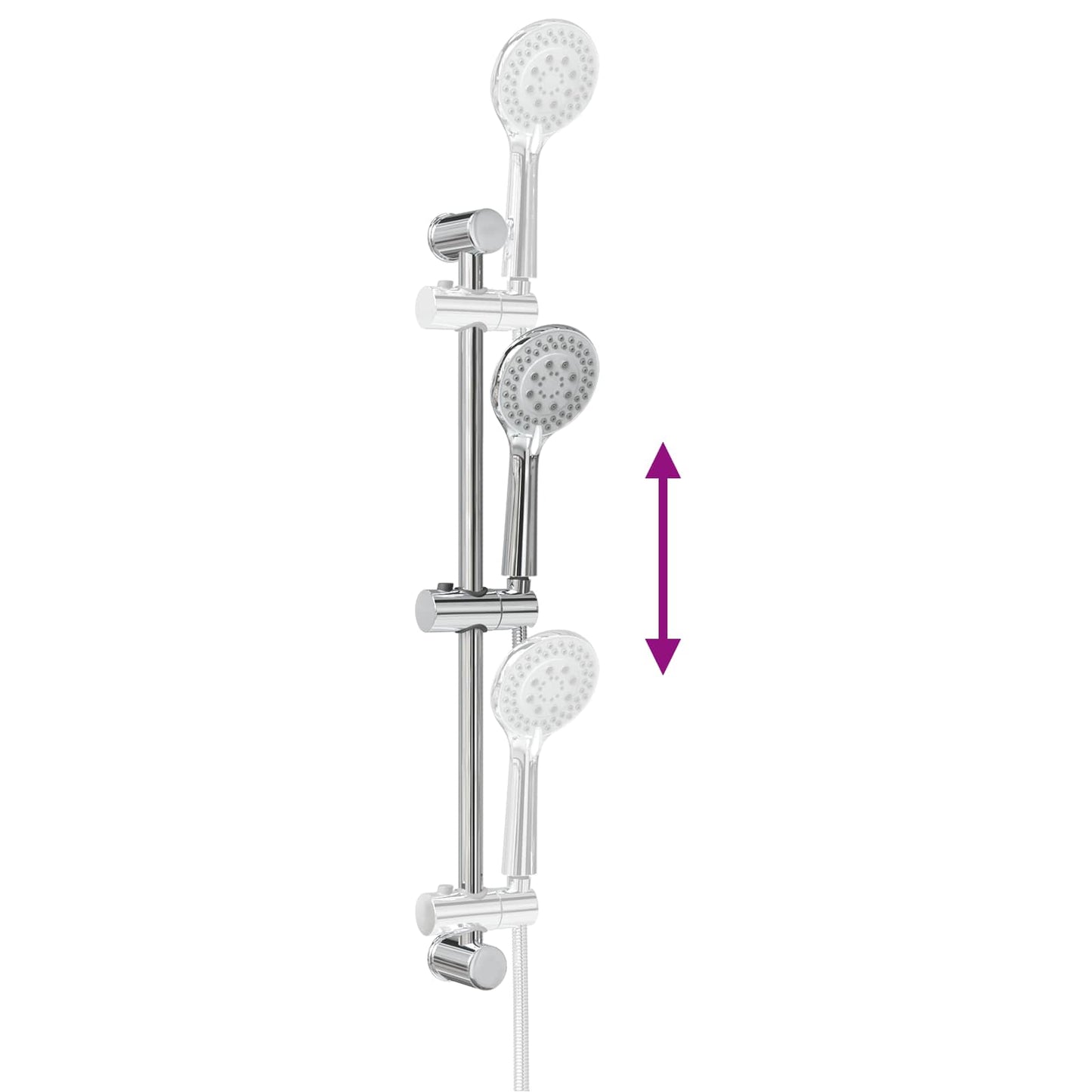 Set di Sistema Doccia Cromato 70 cm Acciaio Inox