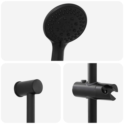 Set di Sistema Doccia Nero 71 cm Acciaio Inox | homemem39