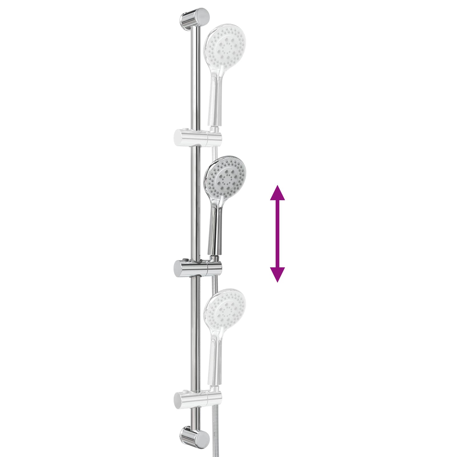 Set di Sistema Doccia Cromato 101 cm Acciaio Inox | homemem39