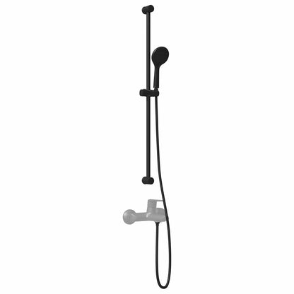 Set di Sistema Doccia Nero 100 cm Acciaio Inox