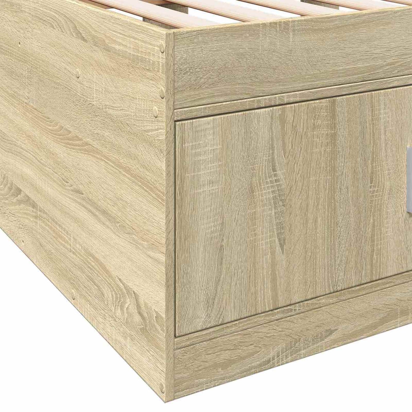 Telaio del letto con storage Rovere Sonoma 80 x 200 cm | homemem39