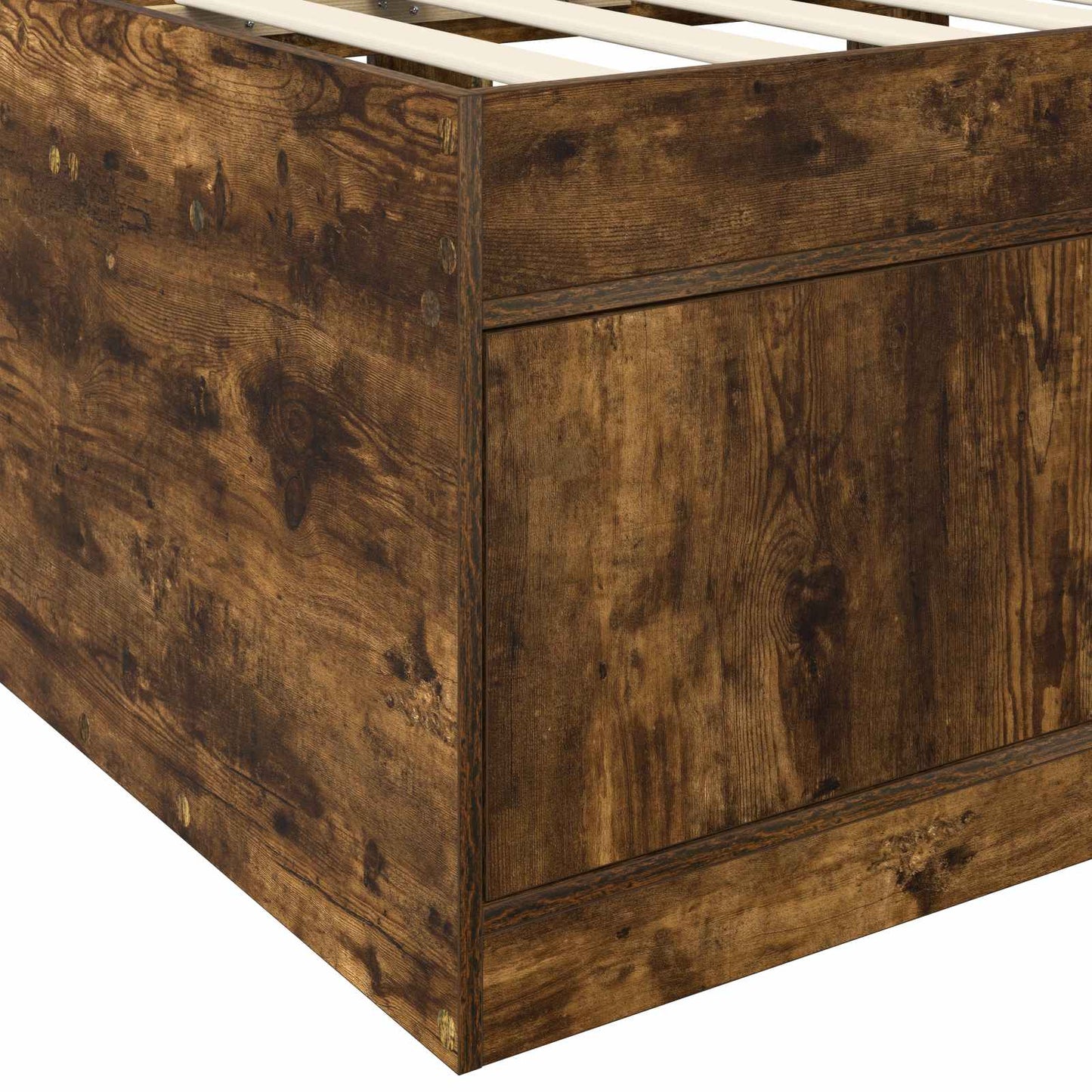 Telaio del letto con storage con porta Rovere Fumo 80 x 200 cm | homemem39
