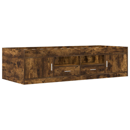 Telaio del letto con storage con porta Rovere Fumo 80 x 200 cm | homemem39
