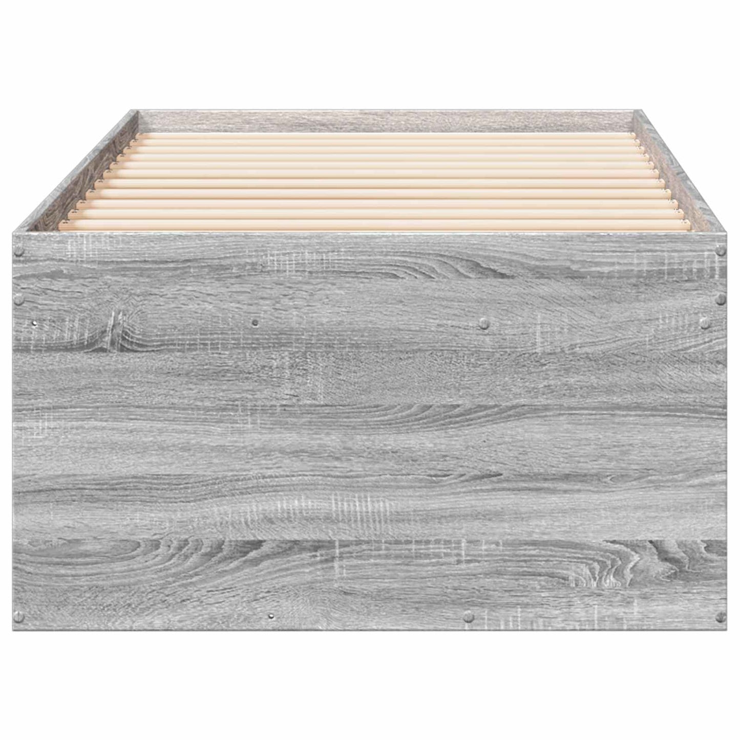 Telaio del letto con storage Sonoma grigio 80 x 200 cm | homemem39