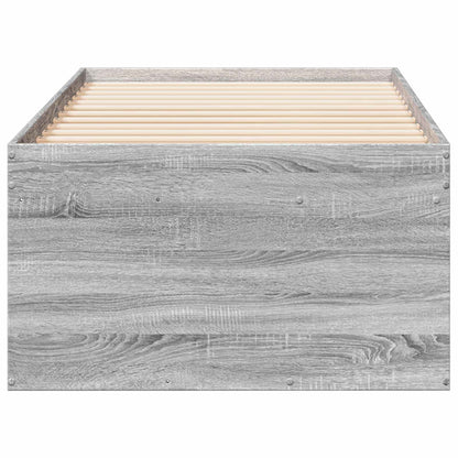 Telaio del letto con storage Sonoma grigio 80 x 200 cm | homemem39