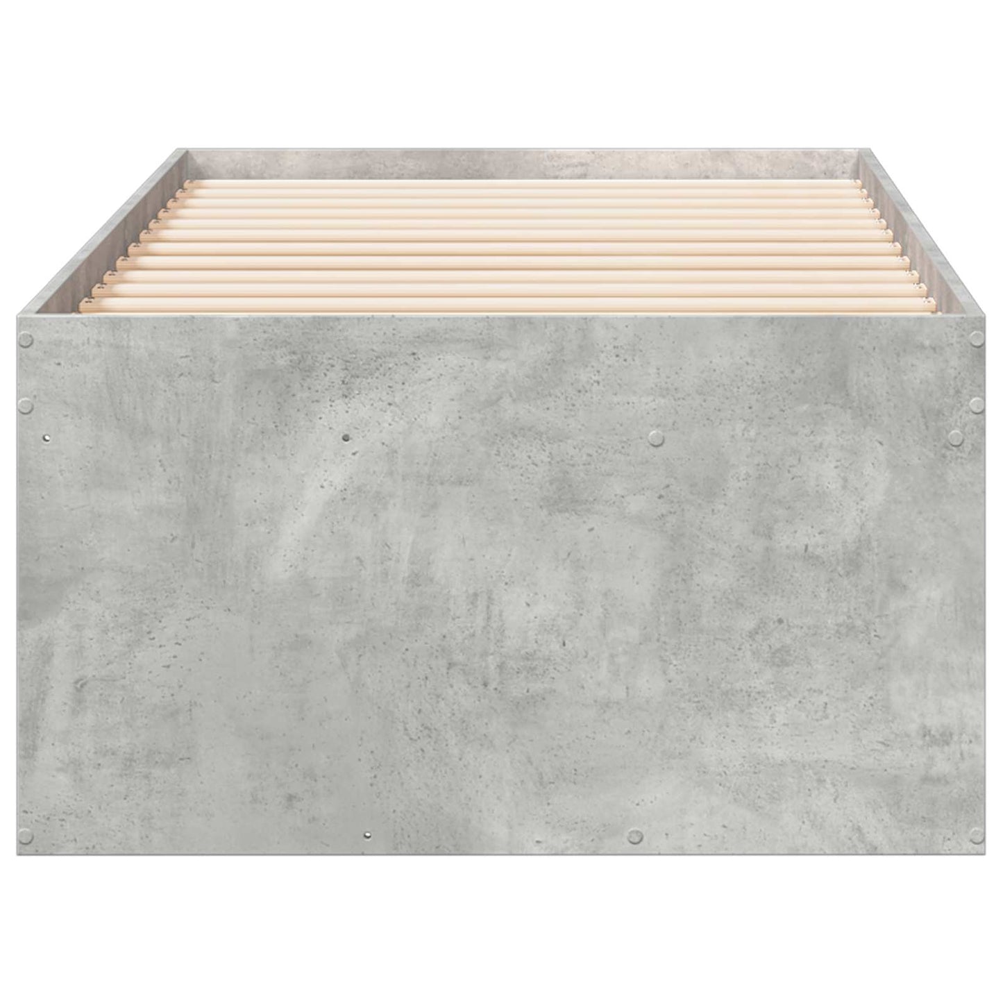 Telaio del letto con storage Grigio Cemento 80 x 200 cm | homemem39