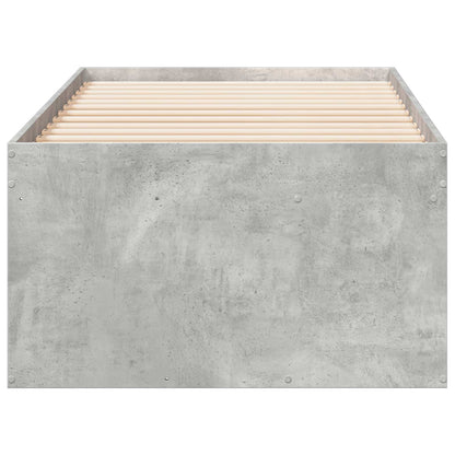 Telaio del letto con storage Grigio Cemento 80 x 200 cm | homemem39