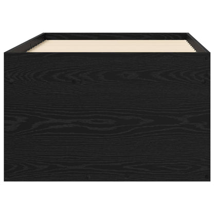 Telaio del letto con storage con porta Rovere Nero 80 x 200 cm | homemem39