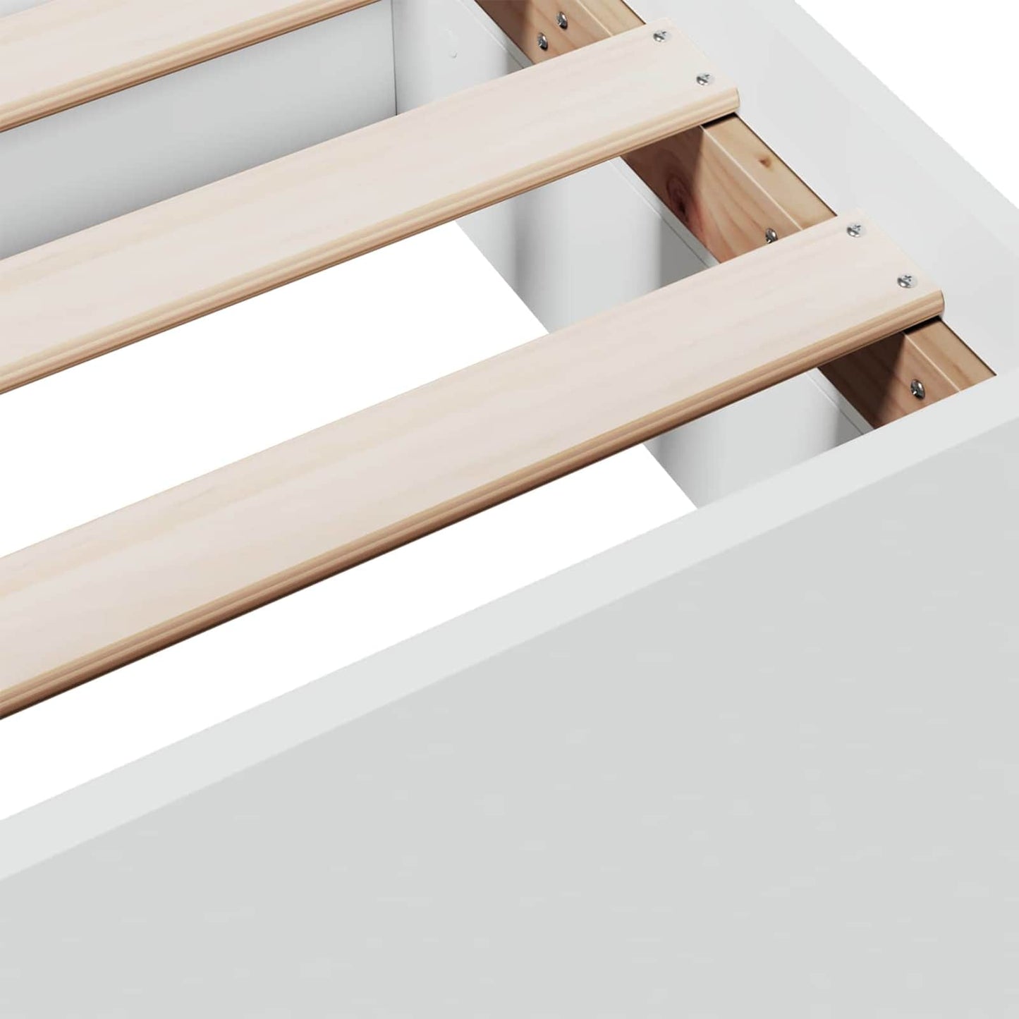 Telaio del letto con storage con cassetto Bianco 80 x 200 cm | homemem39