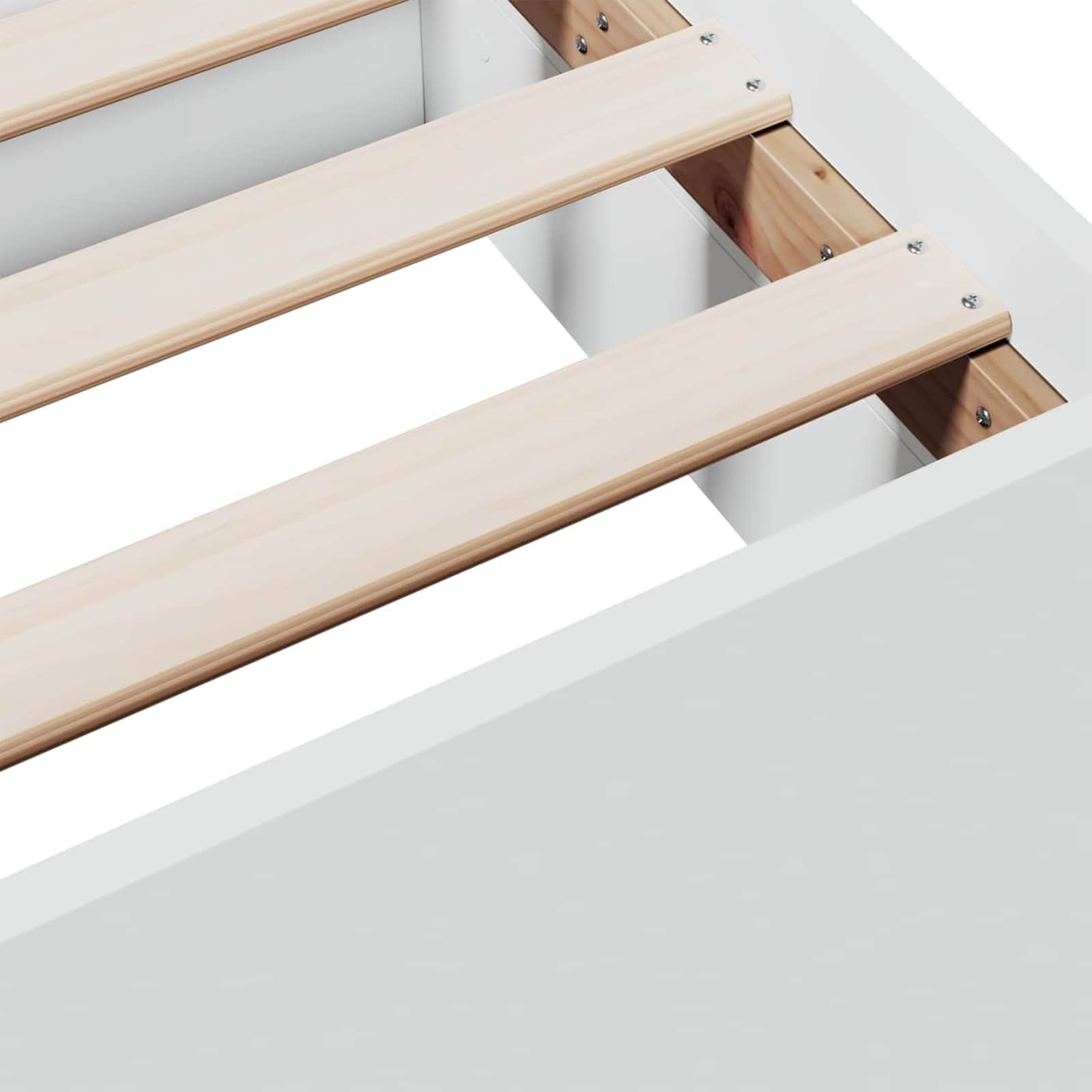 Telaio del letto con storage con cassetto Bianco 80 x 200 cm | homemem39