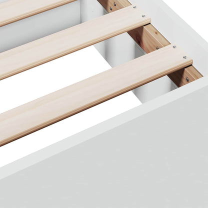 Telaio del letto con storage con cassetto Bianco 80 x 200 cm | homemem39